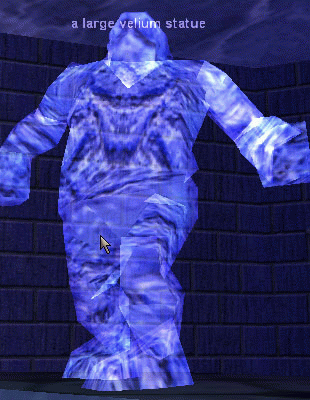 a large velium statue