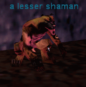 a lesser kobold shaman