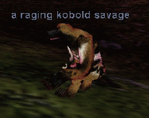 a raging kobold savage