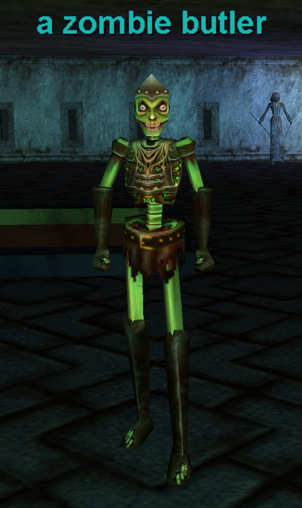 a zombie butler