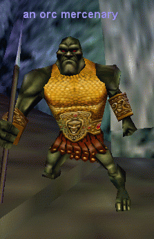 an orc mercenary