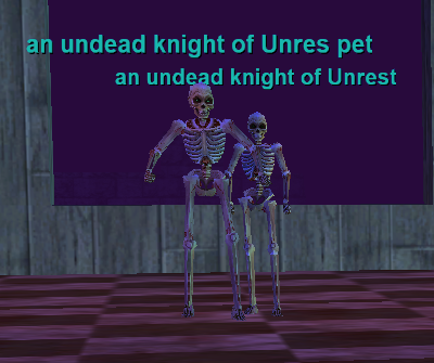 an undead knight of Unrest