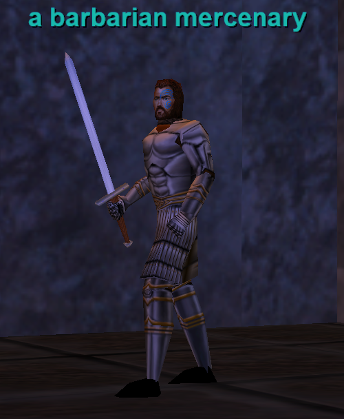 a barbarian mercenary