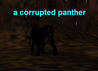 a corrupted panther