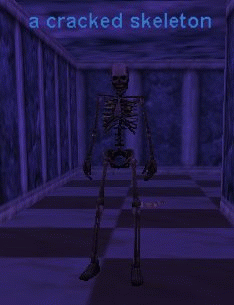 a cracked skeleton