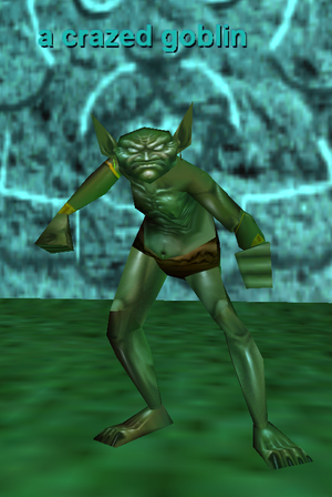 a crazed goblin