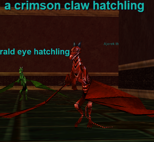 a crimson claw hatchling