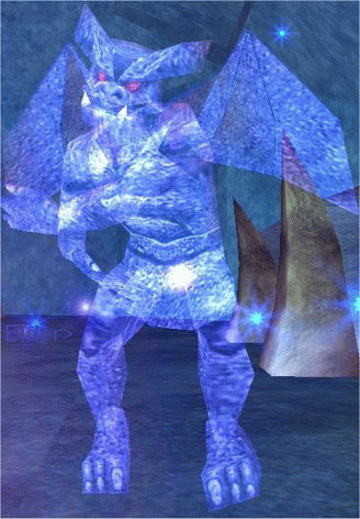 a crystal gargoyle