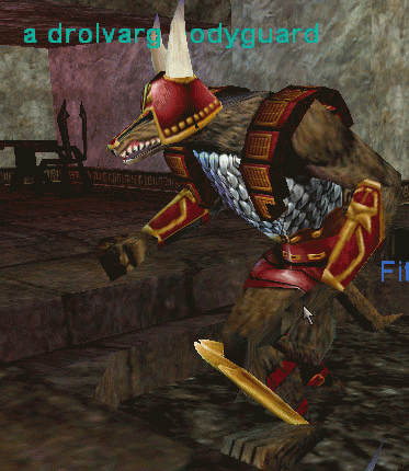 a drolvarg bodyguard