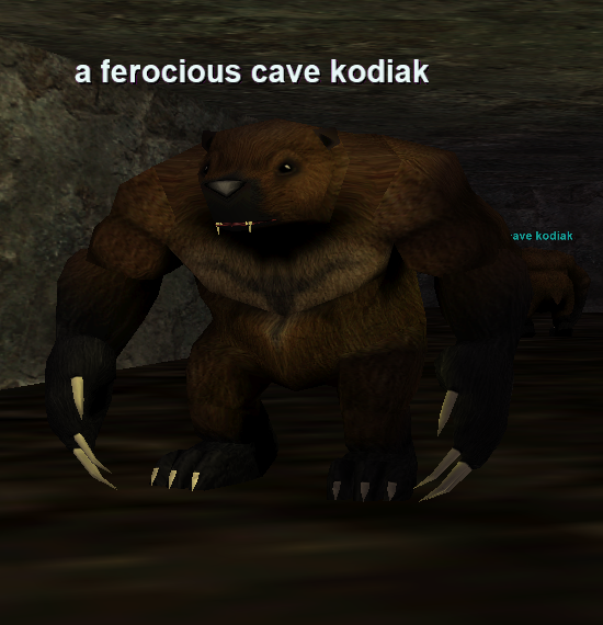 a ferocious cave kodiak
