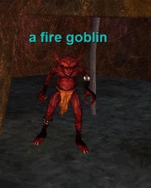 a fire goblin