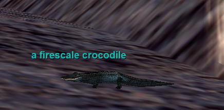 a firescale crocodile