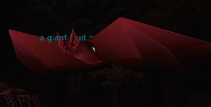 a giant fruit bat