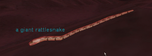 a giant rattlesnake