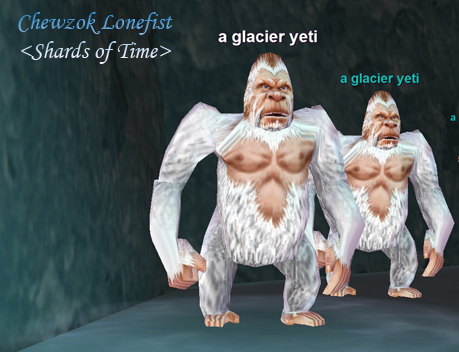 a glacier yeti