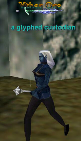 a glyphed custodian