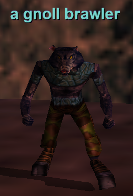 a gnoll brawler