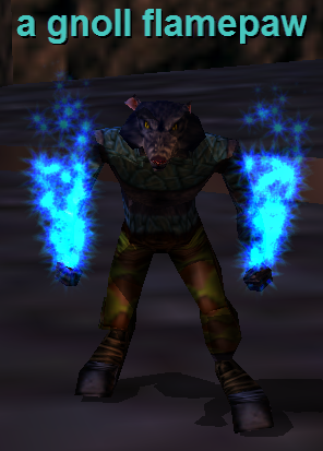 a gnoll flamepaw