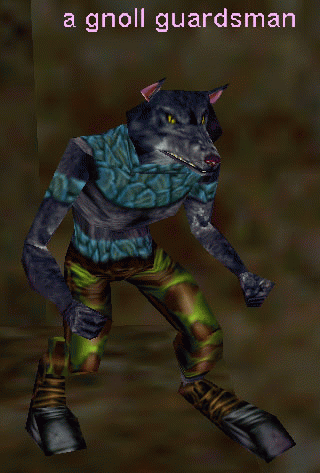 a gnoll guardsman