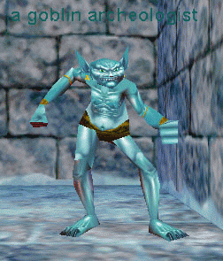 a goblin archeologist
