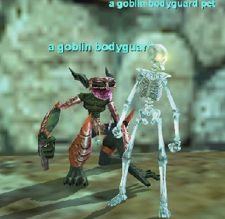 a goblin bodyguard