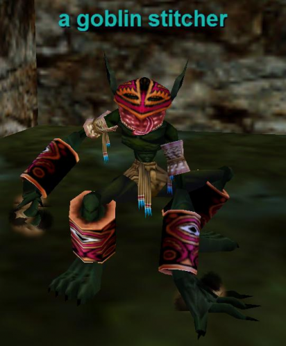 A goblin stitcher