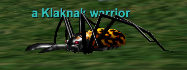 a Klaknak warrior