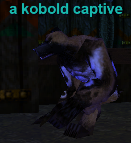 A kobold captive