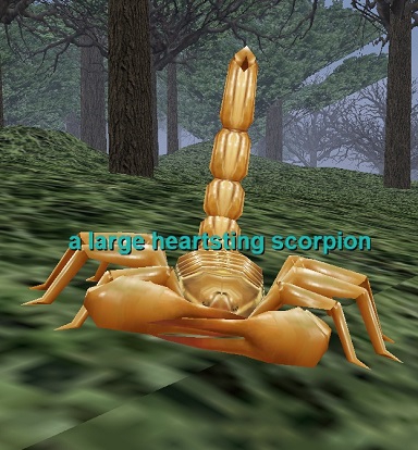 a large heartsting scorpion