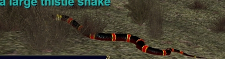 a large thistle snake