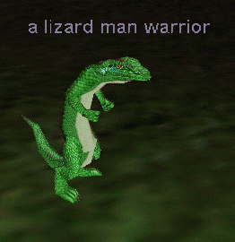 a lizard man warrior
