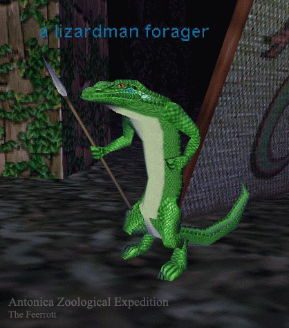 a lizardman forager