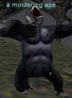 a moldering ape