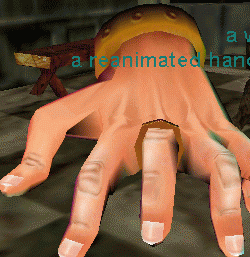 a reanimated hand