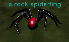 a rock spiderling