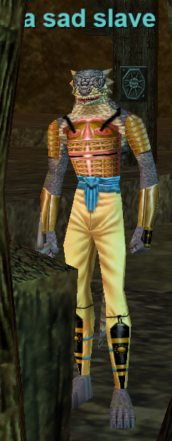 a sad slave