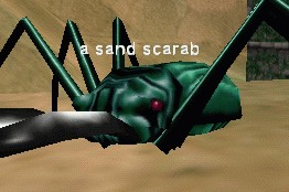 a sand scarab
