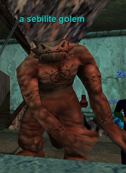 a sebilite golem