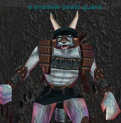 A shadow beast guard