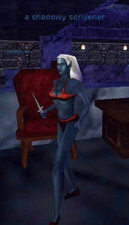 a shadowy scrivener