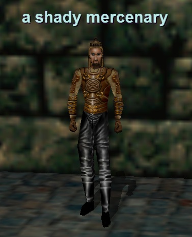 a shady mercenary