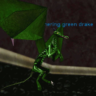 a shimmering green drake