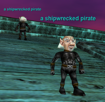 a shipwrecked pirate