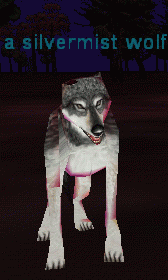 a silvermist wolf