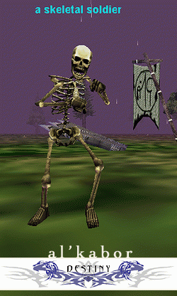 a skeletal footsoldier