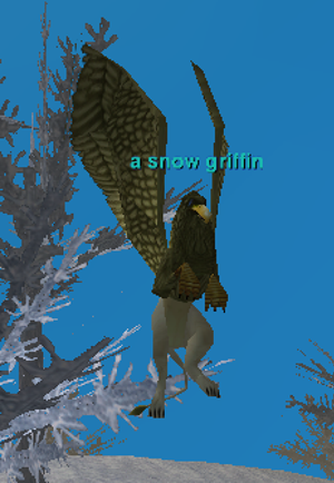 a snow griffin