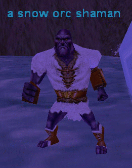 a snow orc shaman