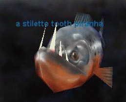 a stiletto tooth piranha