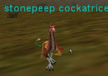 a stonepeep cockatrice