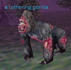 a tottering gorilla